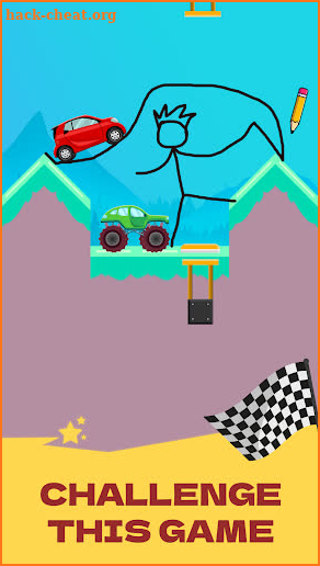 Draw 2 Bridge: Draw Save Car screenshot