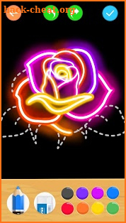 Draw Glow Flower screenshot