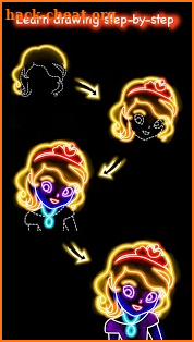 Draw Glow Princess screenshot