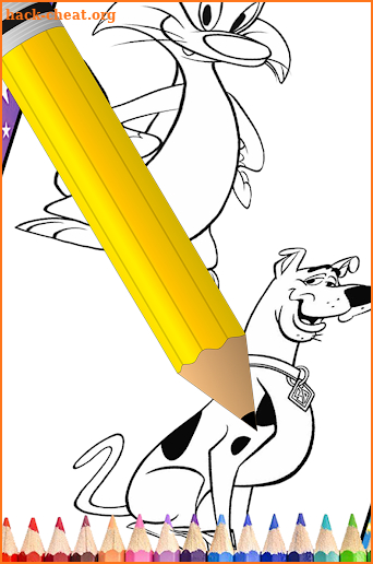 drawing and coloring cartoon - coloring book screenshot