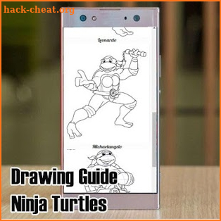 Drawing Guide Ninja Turtles screenshot