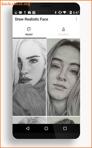 Drawing Realistic Face screenshot