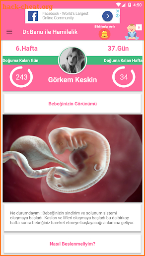 Dr.Banu ile Hamilelik Takibi Soru Cevap uygulaması screenshot