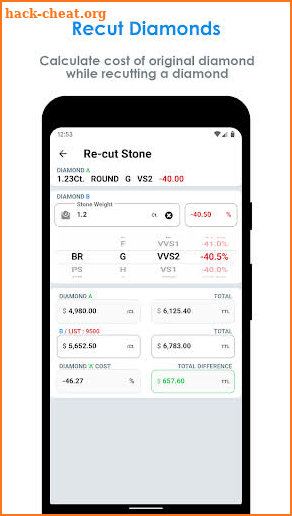 DRC - Diamond Rap Calculator screenshot