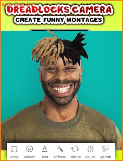 Dreadlocks photo editor screenshot