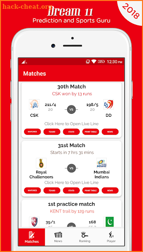 Dream 11 Prediction, Live Score And Tips screenshot