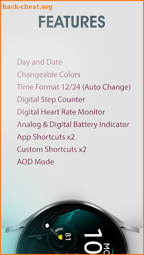 Dream 113 Digital Watch Face screenshot