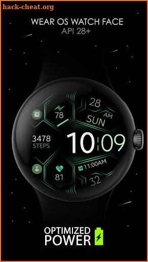 Dream 127 Emerald watch face screenshot