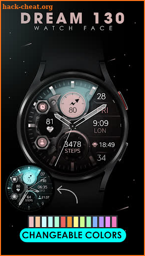 Dream 130 Analog Watch Face screenshot