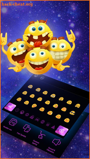 Dream Galaxy Keyboard Theme screenshot