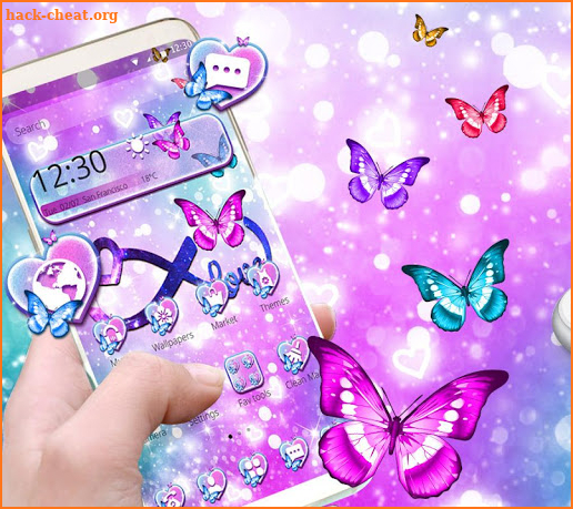 Dream Purple Infinity Love Theme screenshot