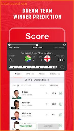 Dream Team 11 Tips Fantasy Experts Cricket screenshot