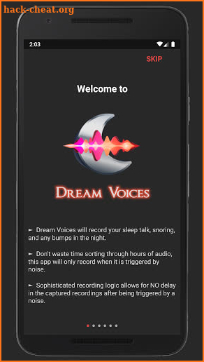 Dream Voices - A sleep talk recorder screenshot