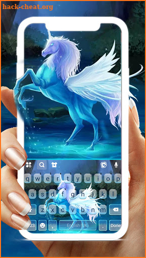 Dreamy Pegasus Keyboard Background screenshot