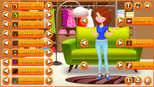 Dressup Makeup & Haire style Girls games screenshot