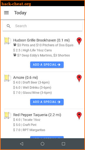 DrinkGrab: Post Drink Specials at Bars Nearby screenshot