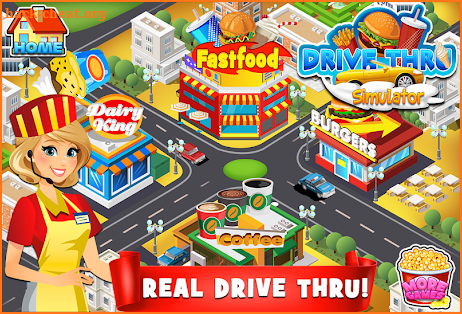 Drive Thru Simulator - Kids Mega City Food FREE screenshot