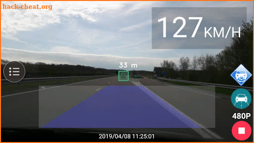 Driver Assistance System (ADAS) - Dash Cam screenshot