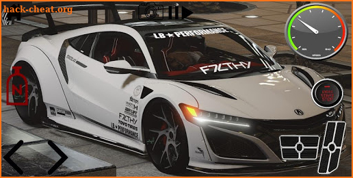 Driving Acura NSX Racing Simulator screenshot