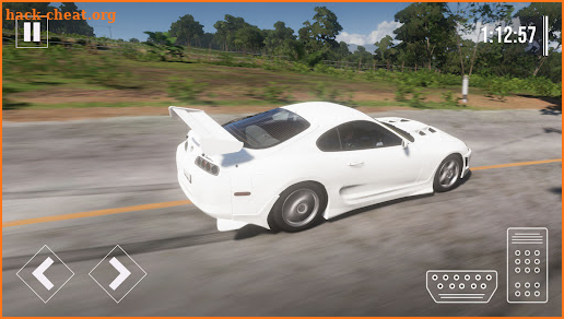 Driving Toyota Supra Car Game screenshot