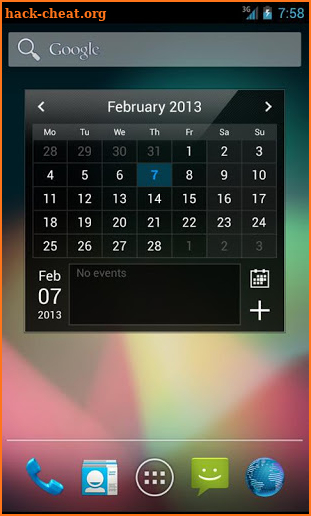 Droid Calendar Widget screenshot