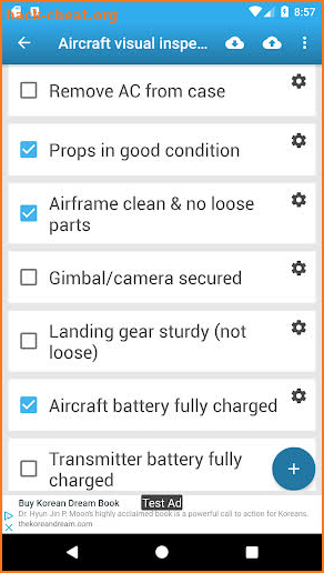 Drone Checklist - Pre Flight Checklist screenshot