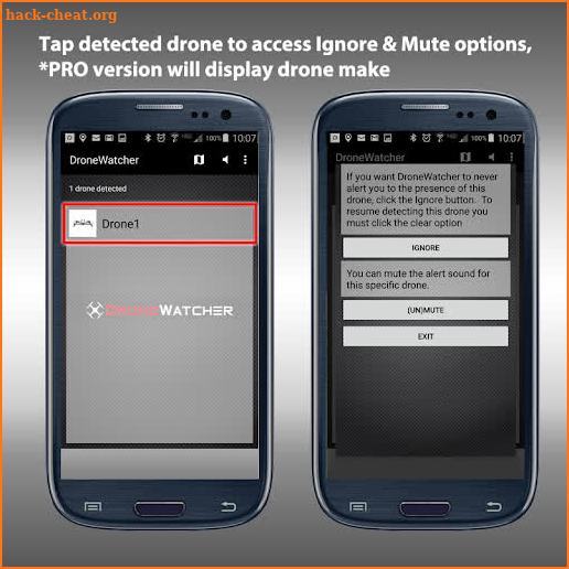 Drone Watcher APP screenshot