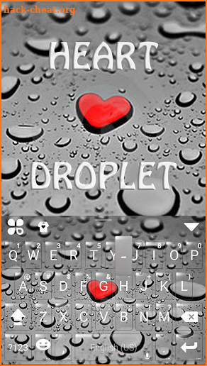 Droplet Love Keyboard Theme screenshot