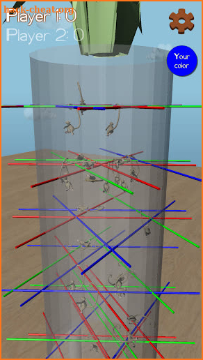 Dropping Tumblin Monkeys Falling - 3D Sticks Up screenshot