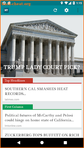 Drudge News Today - An app to read Drudge Report screenshot