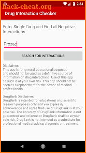 Drug Interaction Checker screenshot