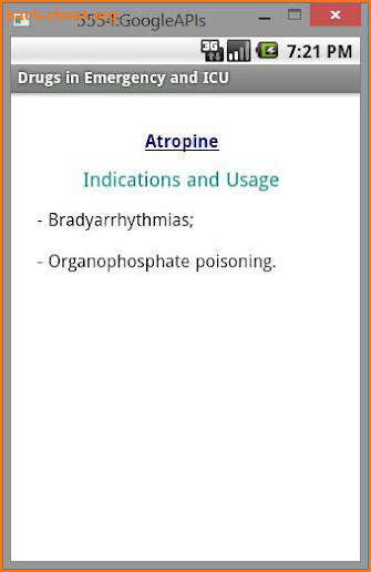 Drugs in Emergency & ICU screenshot