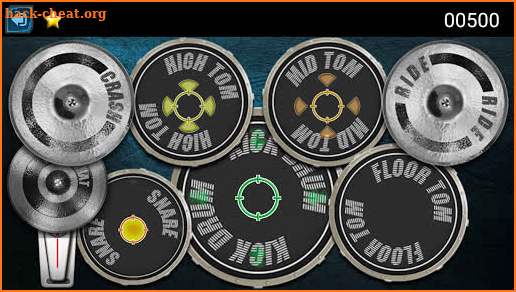 Drum Hero (rock music game, tiles style) screenshot