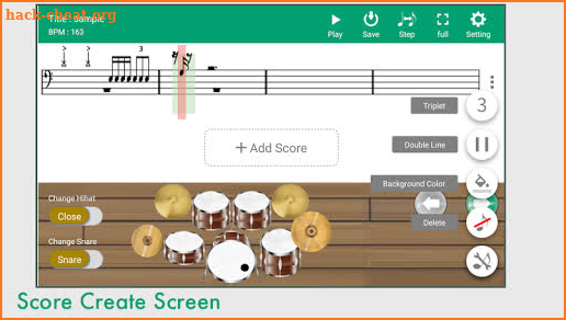 Drum Score Creator screenshot