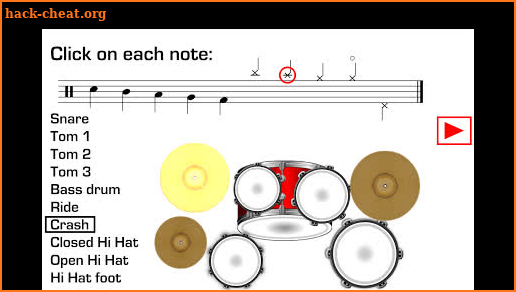 Drums Sheet Reading PRO screenshot