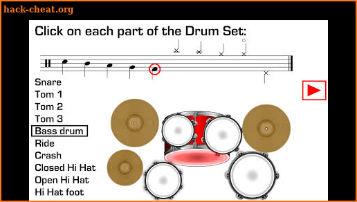 Drums Sheet Reading PRO screenshot