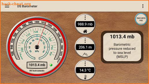 DS Barometer - Altimeter and Weather Information screenshot