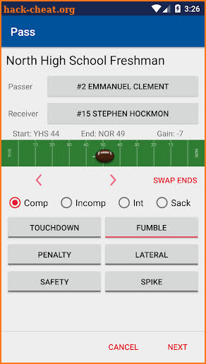 DS Football Statware screenshot