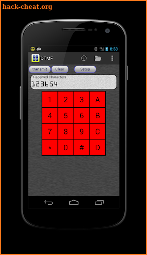 DTMF screenshot