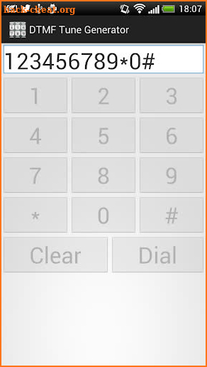 DTMF Tone Generator screenshot