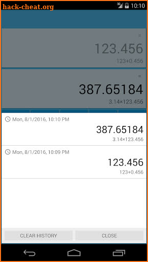 Dual Display Calculator screenshot