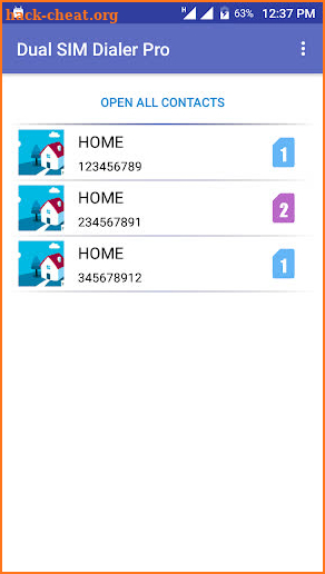 Dual SIM Dialer Pro screenshot