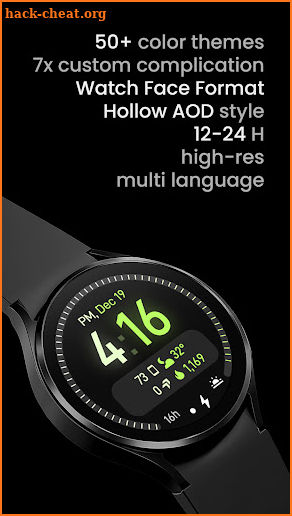 Dual Tone: Wear OS watch face screenshot