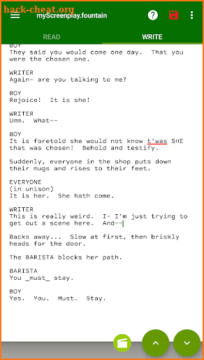 DubScript Screenplay Writer screenshot