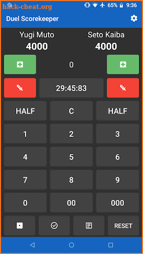 Duel Scorekeeper screenshot