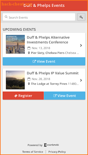 Duff & Phelps Events screenshot