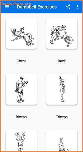 Dumbbell Exercises screenshot