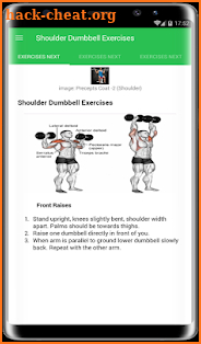 Dumbbell Exercises Free screenshot