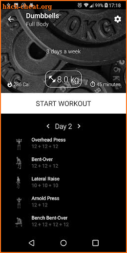 Dumbbell Home Workout screenshot