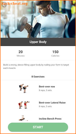 Dumbbell Workout Plan screenshot